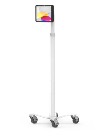 Floor Standing Locking Enclosure For 10 IPads Or Tablets – Secure, Hidden Home Button, Great For Kiosks & Displays