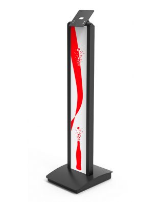 Brandable VESA Mount Security Floor Stand - Tiltable display Floor Stand