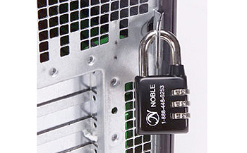 Universal heavy duty Combination Computer Locker Padlock protects the systems internal components.