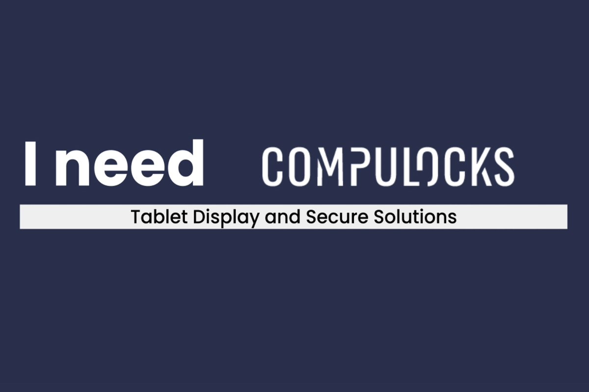 Support iPad pour borne de caisse V-Bracket Compulocks