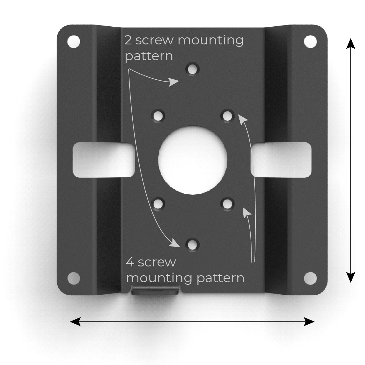 100x100 VESA mount